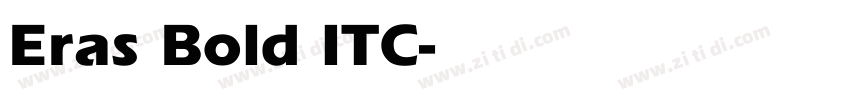 Eras Bold ITC字体转换